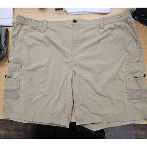 Magellan Outdoors Shorts Mens 3XL Beige Water Repellent Cargo Fishing Hiking